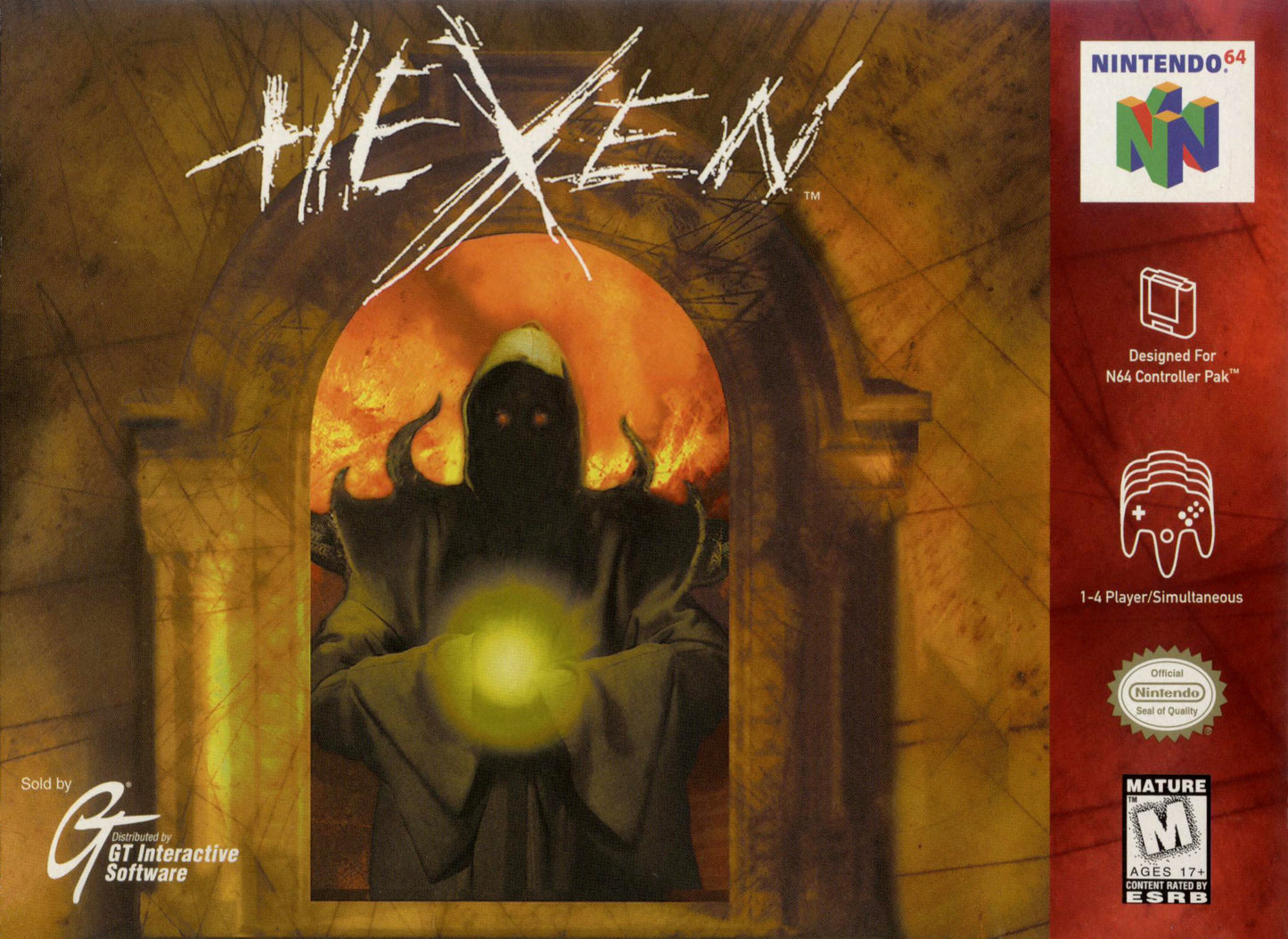 HEXEN - N64 (W/BOX & MANUAL)