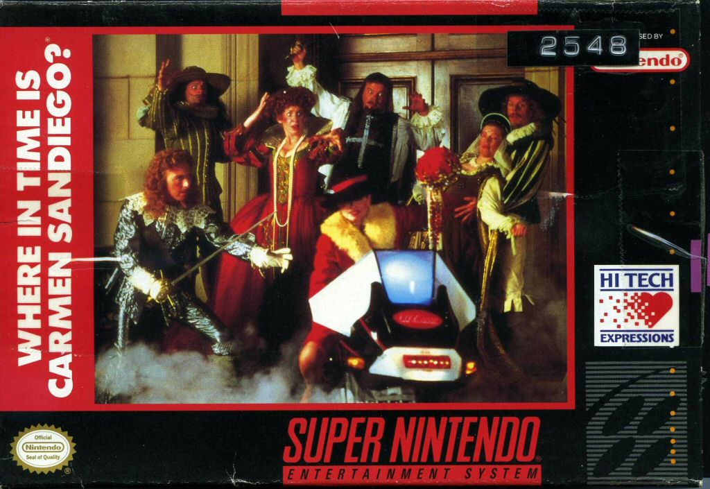 WHERE IN TIME IS CARMEN SANDIEGO - SNES (W/BOX & MANUAL)