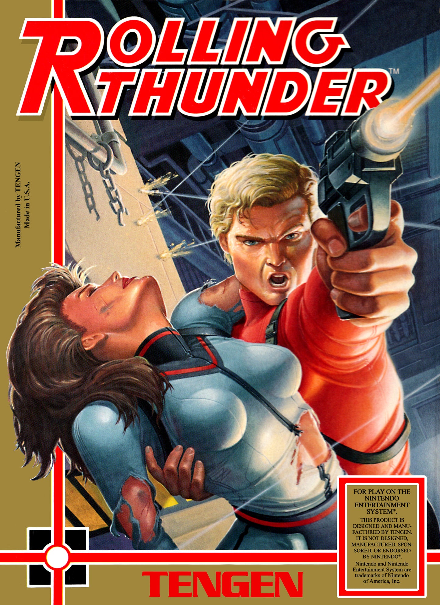ROLLING THUNDER - NES (W/BOX)