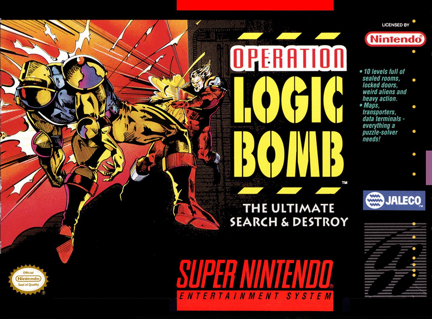 OPERATION LOGIC BOMB - SNES (W/BOX)