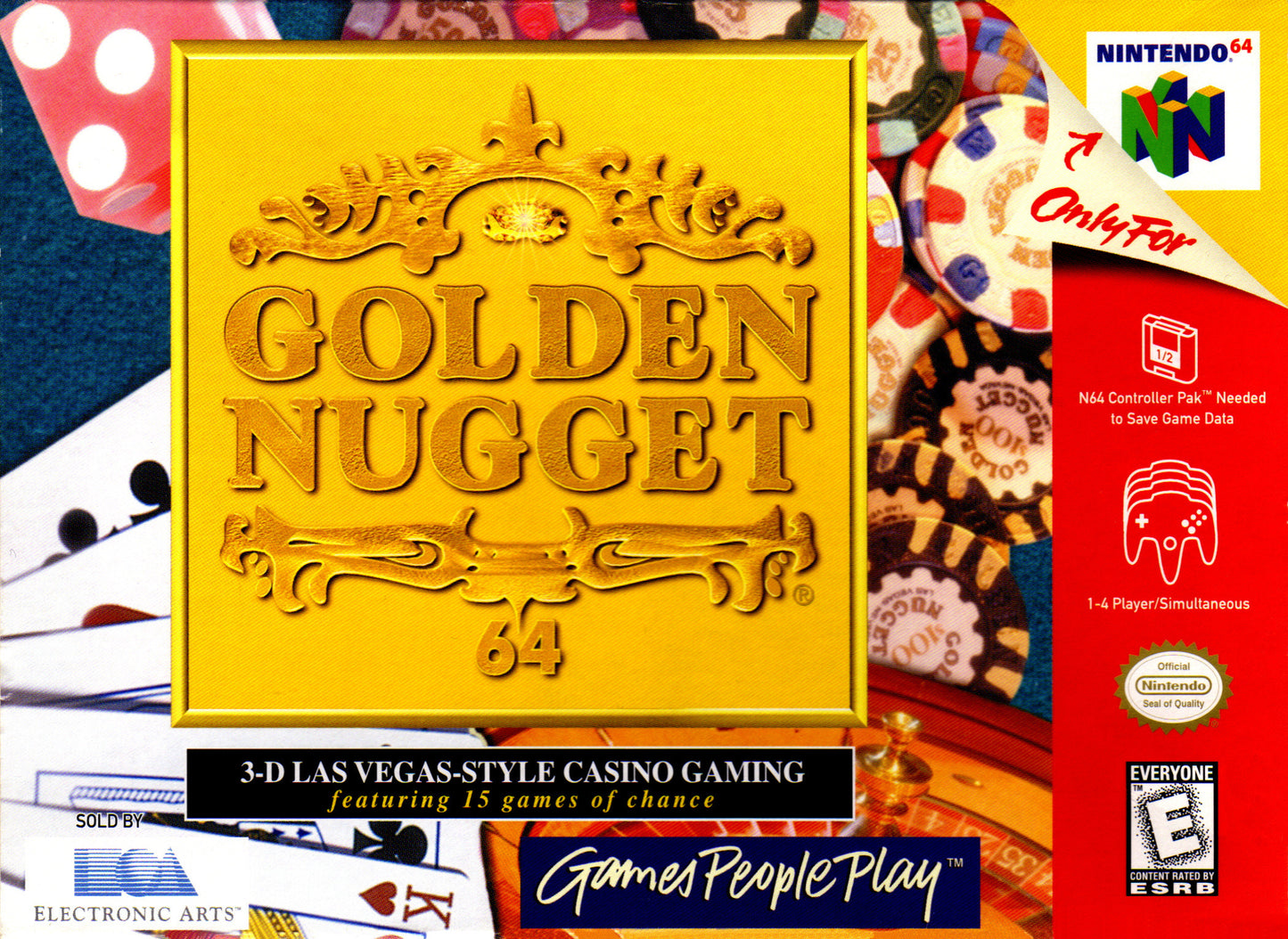 GOLDEN NUGGET 64 - N64 (W/BOX & MANUAL)