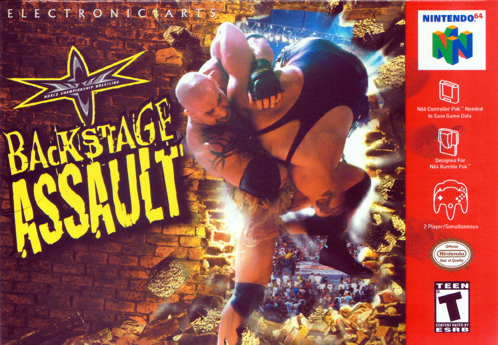 WCW BACKSTAGE ASSAULT - N64 (W/BOX)