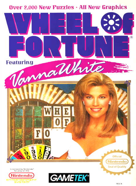WHEEL OF FORTUNE FEATURING VANNA WHITE - NES (W/BOX & MANUAL)