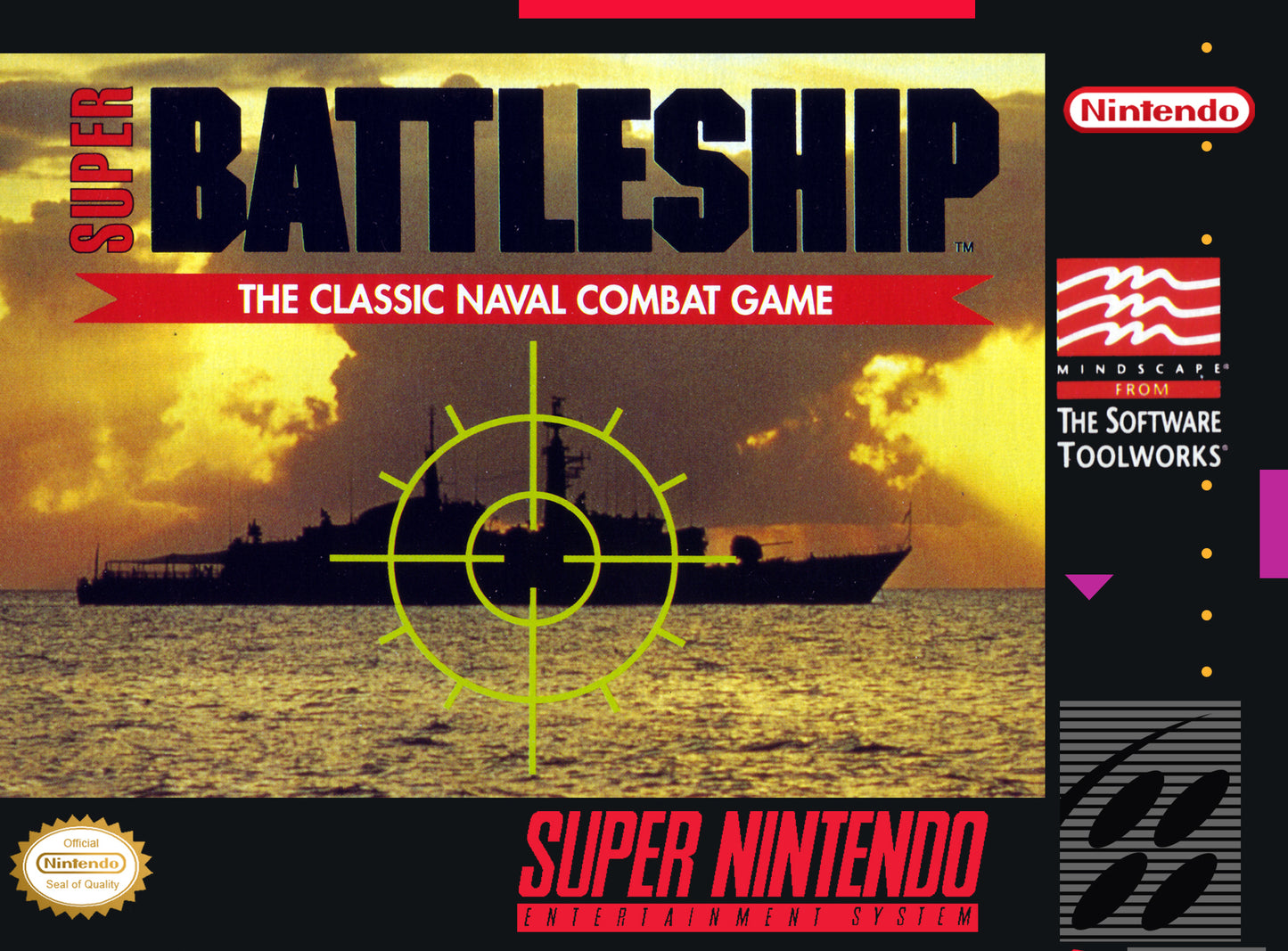 SUPER BATTLESHIP - SNES (W/BOX)
