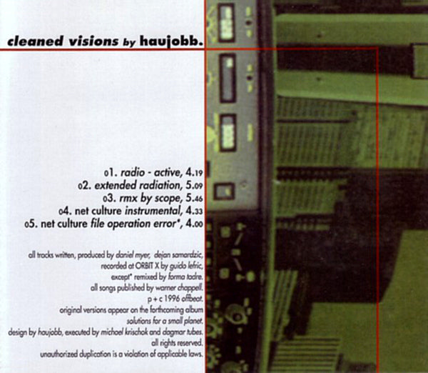 HAUJOBB - CLEANED VISIONS (CDS)