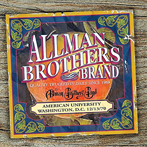 ALLMAN BROTHERS BAND - AMERICAN UNIVERSITY 12-13-70 (CD)