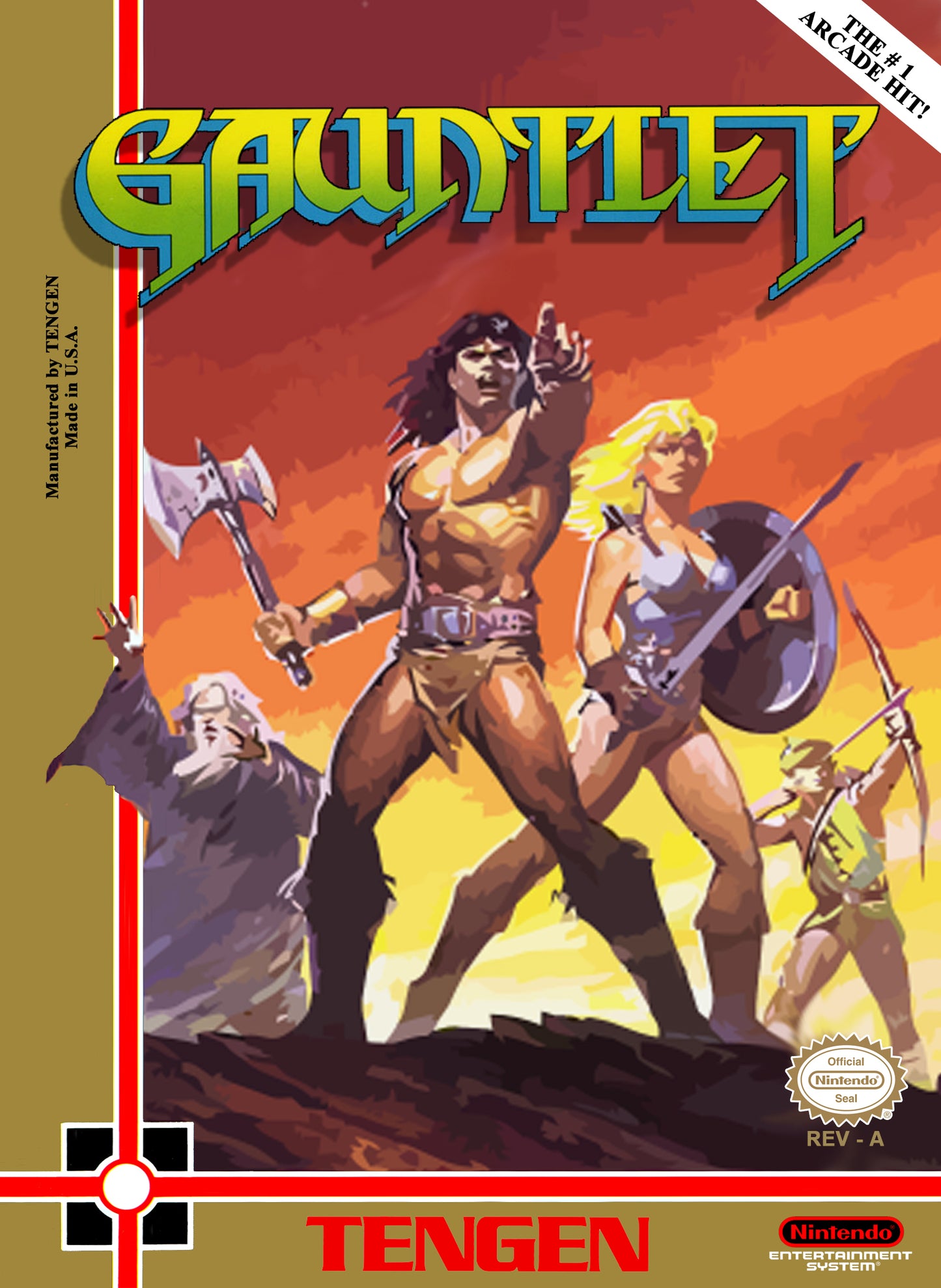 GAUNTLET - NES (W/BOX)