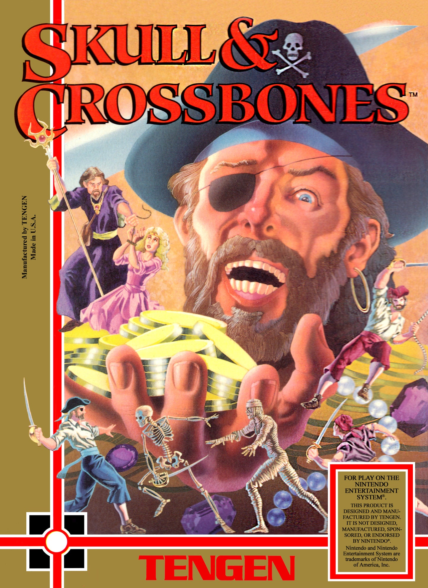 SKULL & CROSSBONES - NES (W/BOX)