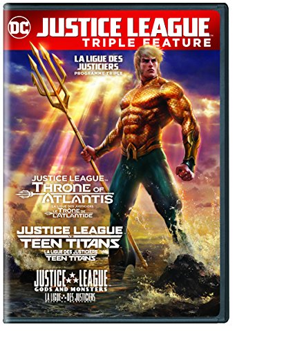 JUSTICE LEAGUE (ANIMATED) - DVD-TRIPLE FEATURE (THRONE OF/TEEN/GODS)