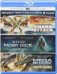 2-HEADED SHARK ATTACK/2010: MOBY DICK/ME - BLU-DEADLY SEA CREATURES 3-PACK