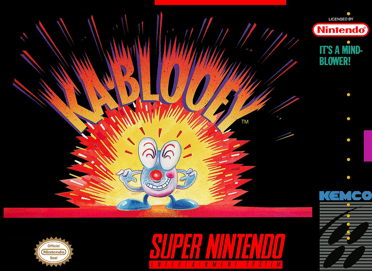KA-BLOOEY - SNES (W/BOX & MANUAL)