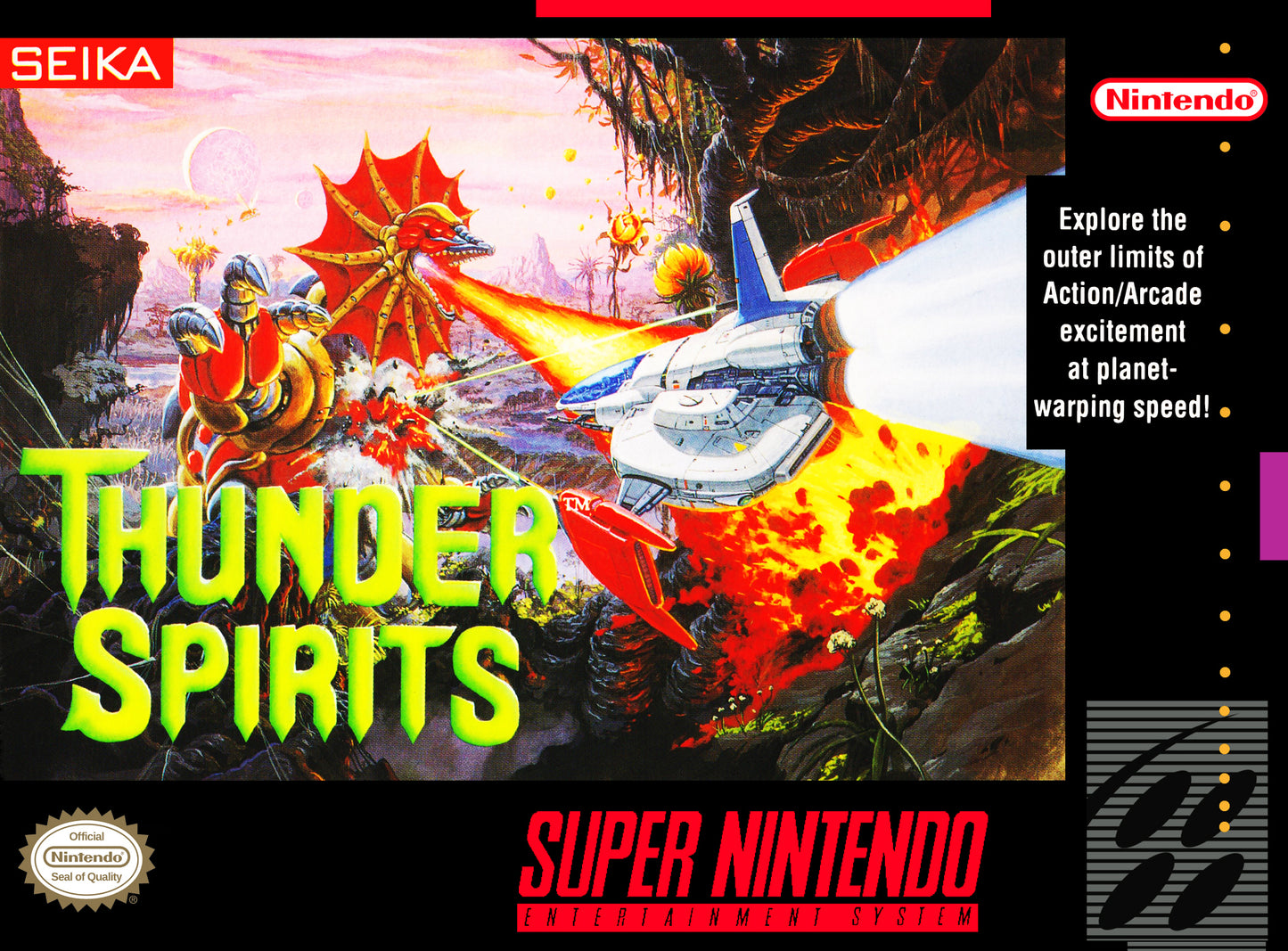 THUNDER SPIRITS - SNES (W/BOX)