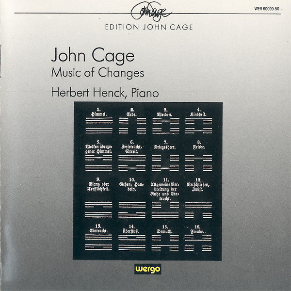 CAGE, JOHN - MUSIC OF CHANGES