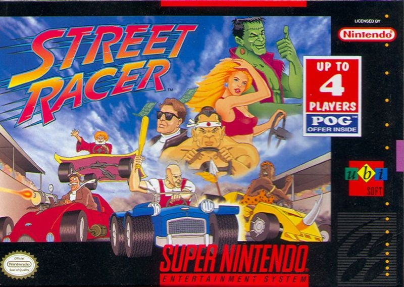 STREET RACER - SNES (W/BOX & MANUAL)