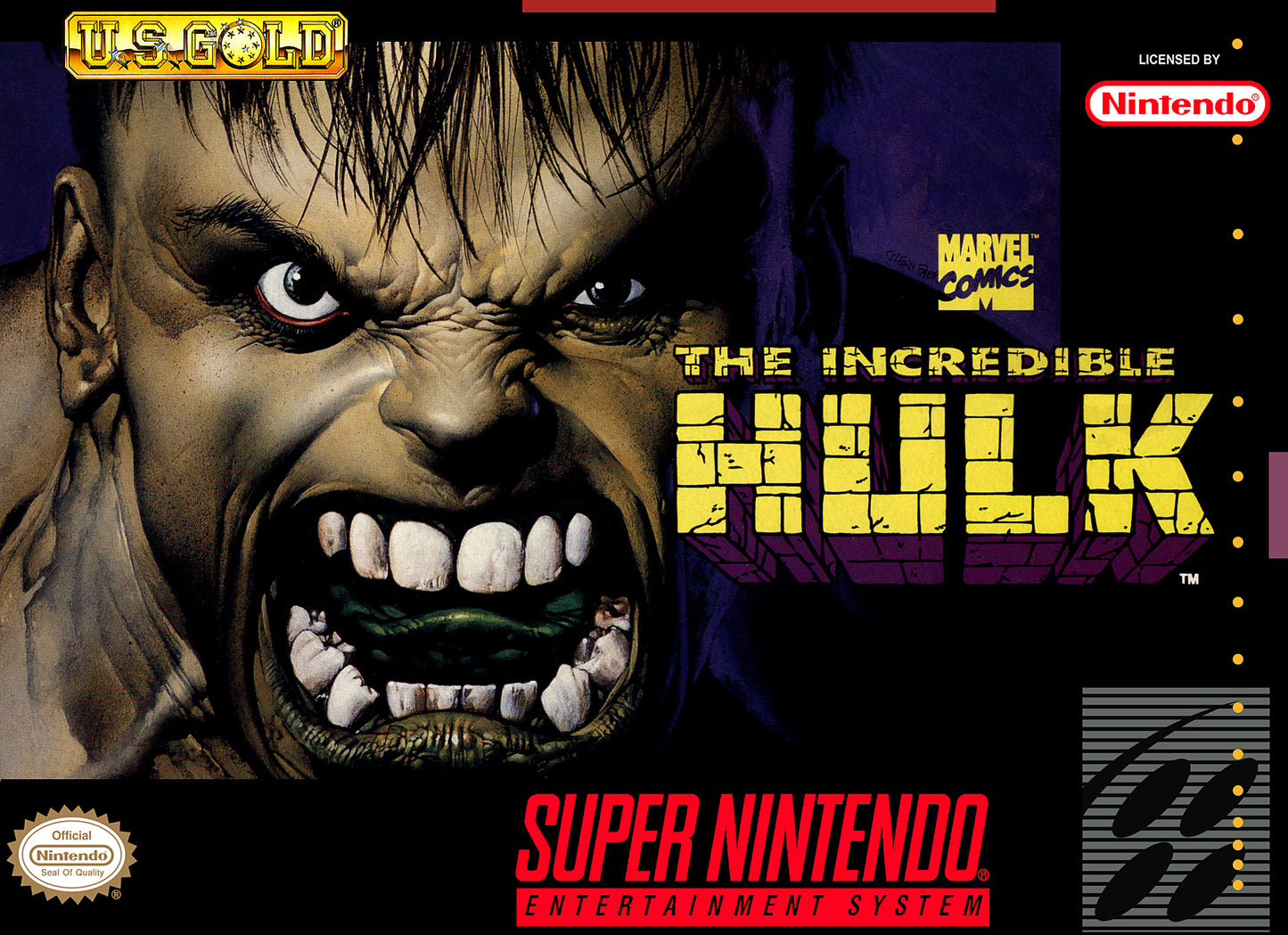 INCREDIBLE HULK - SNES (W/BOX)