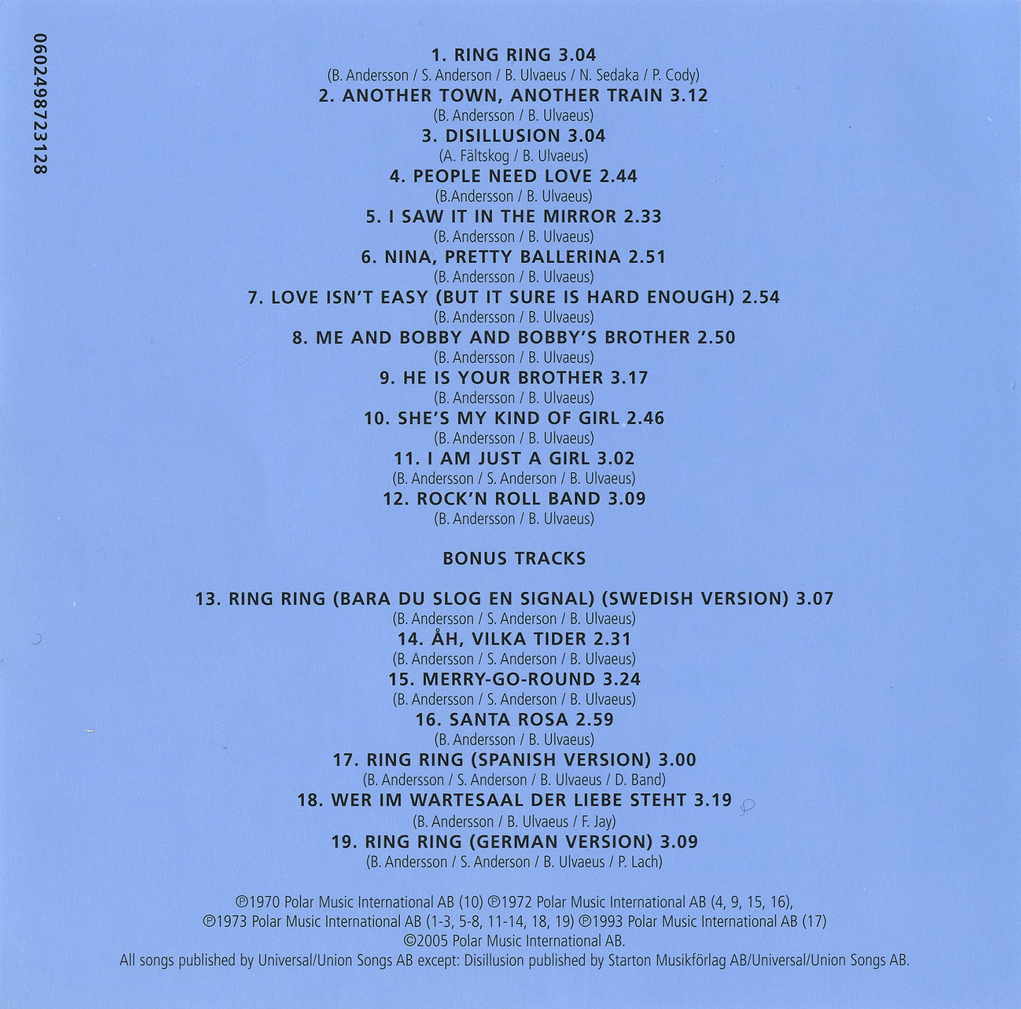 ABBA - COMPLETE STUDIO RECORDINGS (11CDS LTD)