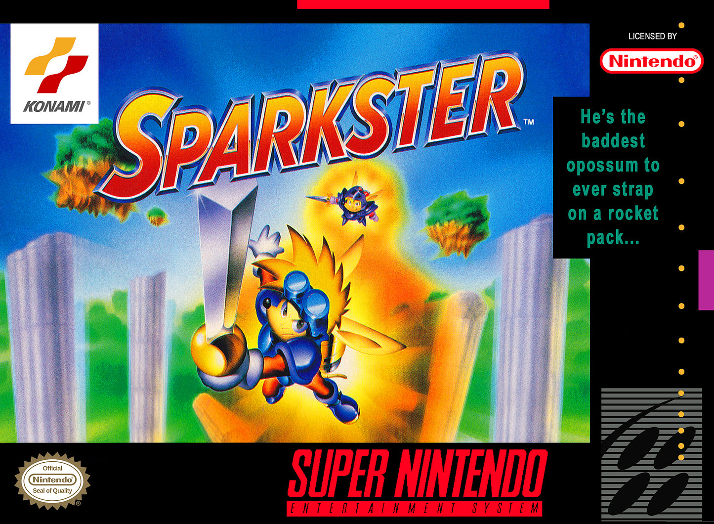 SPARKSTER - SNES (W/BOX & MANUAL)