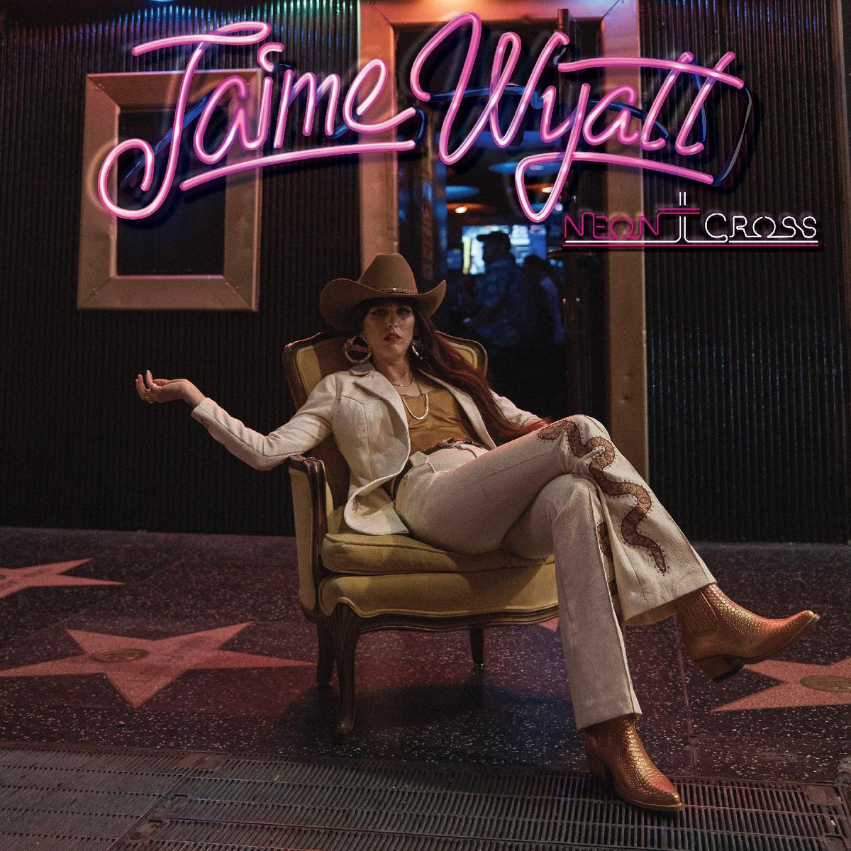 WYATT, JAIME - NEON CROSS (CREAM SWIRL VINYL)
