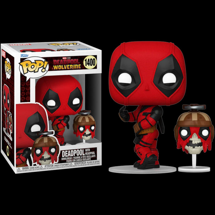 DEADPOOL & WOLVERINE: DEADPOOL WITH HEADPOOL #1400 - FUNKO POP!