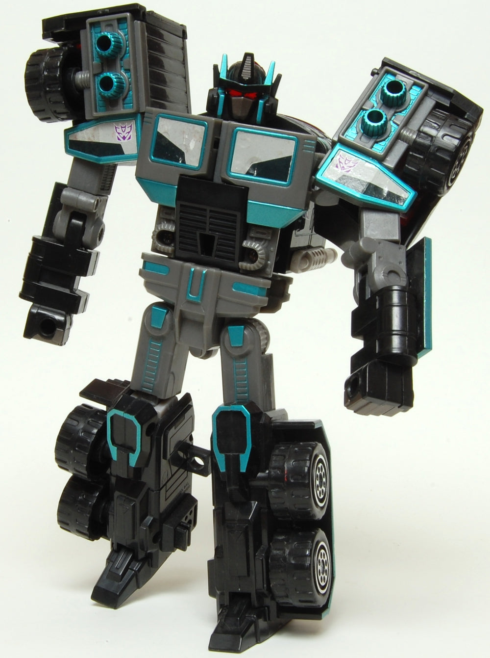 TRANSFORMERS: SCOURGE (LOOSE IN BOX) - HASBRO-RID-2001-DAMAGED BOX-NEAR COMPLETE