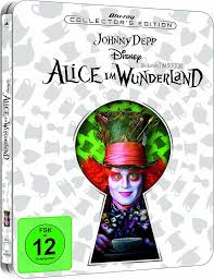 ALICE IN WONDERLAND (MOVIE) - BLU-2010-JOHNNY DEPP-STEELBOOK