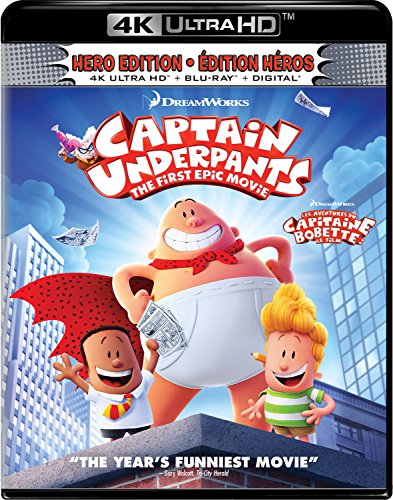 CAPTAIN UNDERPANTS: THE FIRST EPIC MOVIE - BLU-4K-INC. BLU COPY
