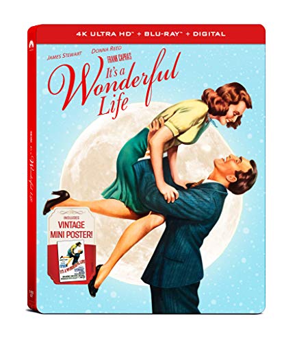 IT'S A WONDERFUL LIFE 4K UHD STEELBOOK (4K UHD + BLU-RAY + DIGITAL)