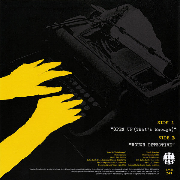 Dead Weather - Open Up (That's Enough)/Rough Detective 7" (Yellow) (Used LP)