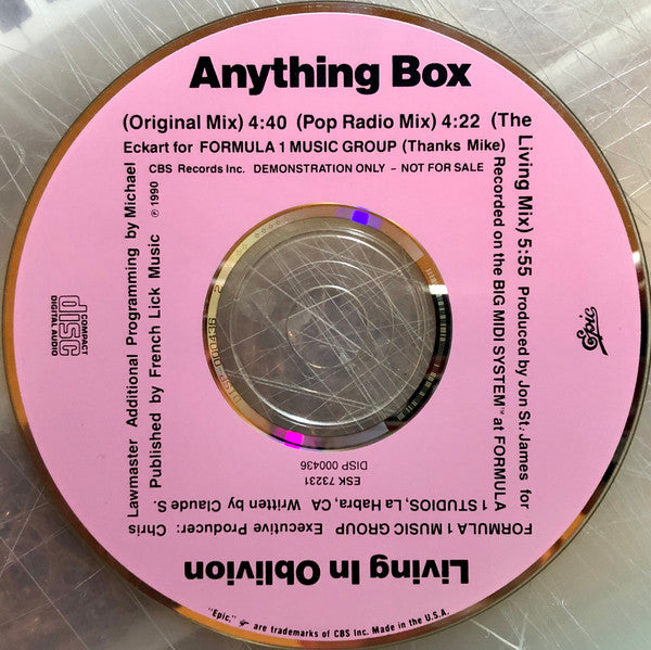 ANYTHING BOX  - LIVING IN OBLIVION