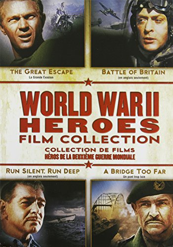 WORLD WAR II HEROES FILM COLLECTION (RUN SILENT, RUN DEEP / THE GREAT ESCAPE / A BRIDGE TOO FAR / THE BATTLE OF BRITAIN)