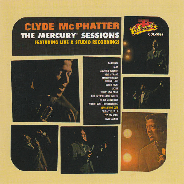 MCPHATTER, CLYDE  - MERCURY SESSIONS: FEATURING LIVE & STUDI