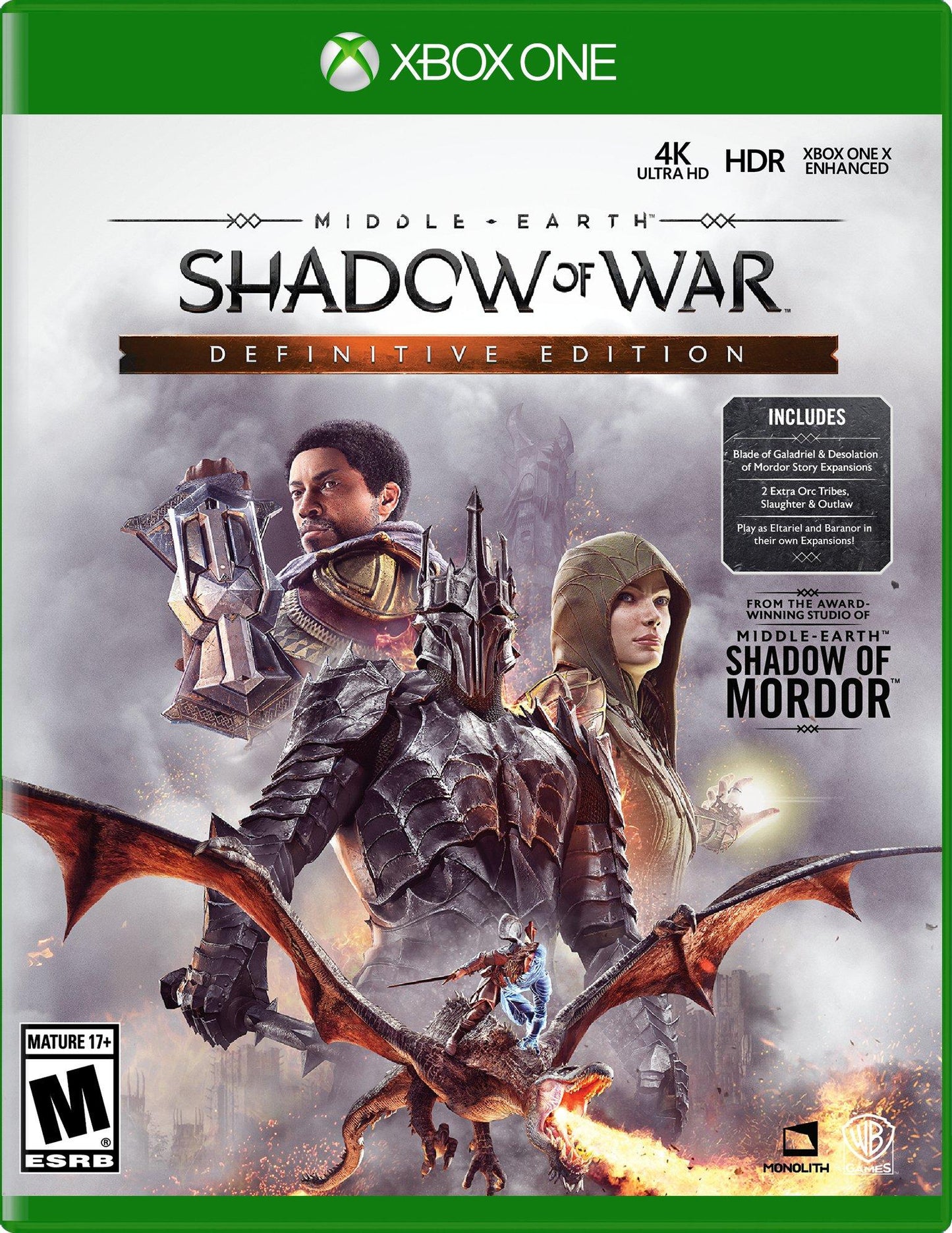 MIDDLE-EARTH: SHADOW OF WAR (DEFINITIVE  - XBXONE