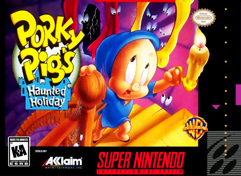 PORKY PIG'S HAUNTED HOLIDAY  - SNES (W/BOX)