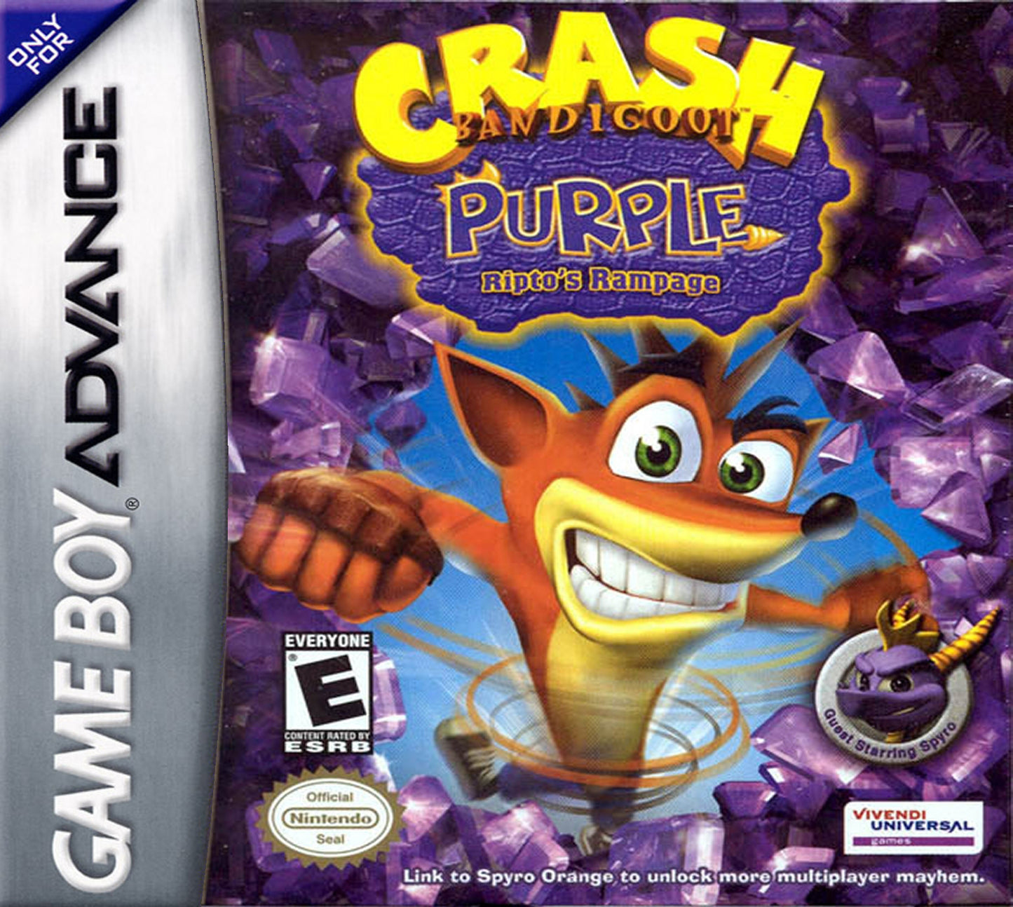 CRASH BANDICOOT PURPLE: RIPTO'S RAMPAGE  - GBA
