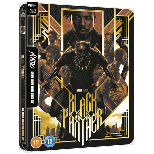 BLACK PANTHER (MOVIE) - BLU-3D-2018 CHADWICK BOSEMAN (STEELBOOK)