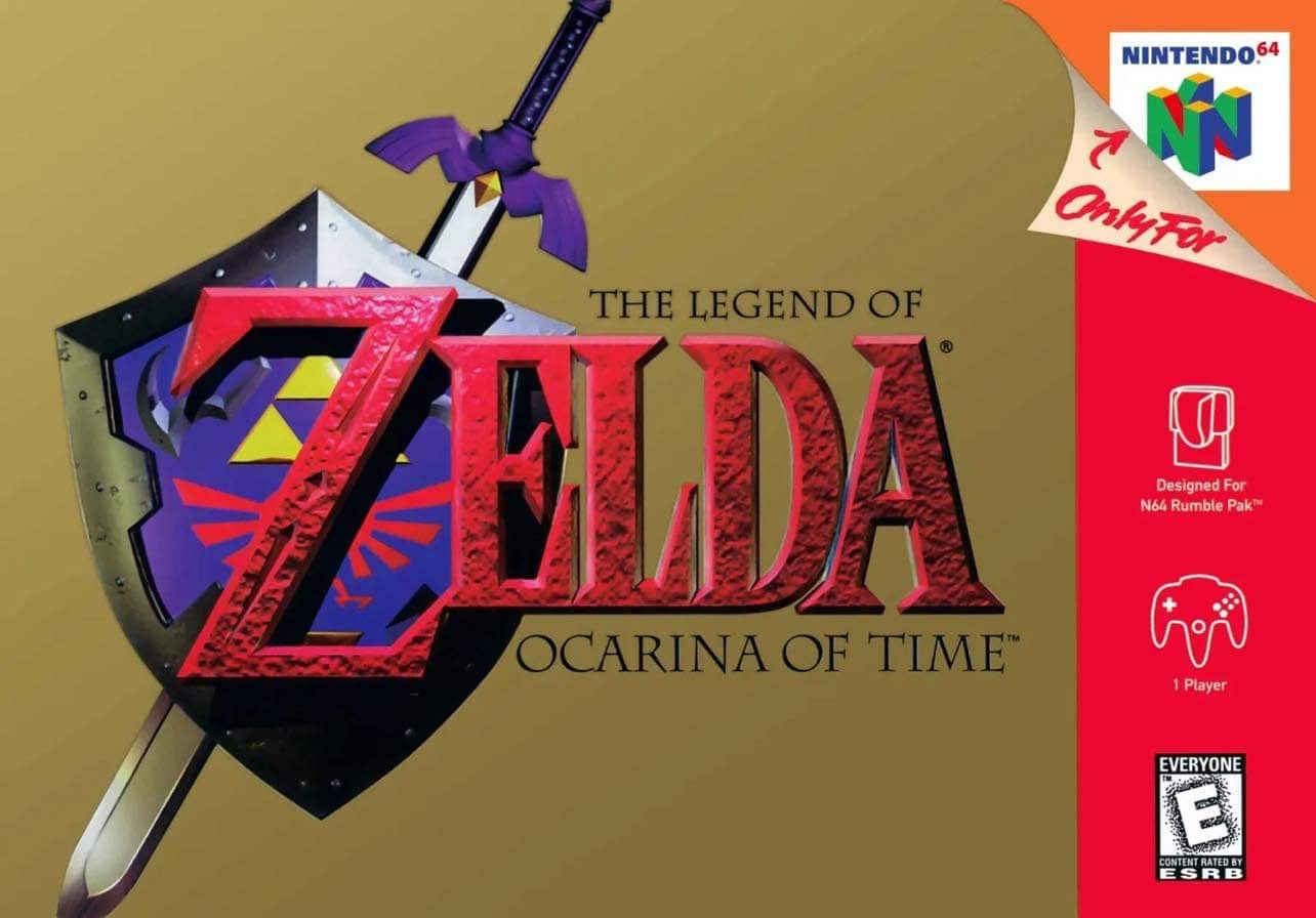 LEGEND OF ZELDA: OCARINA OF TIME (GOLD C  - N64 (W/BOX)