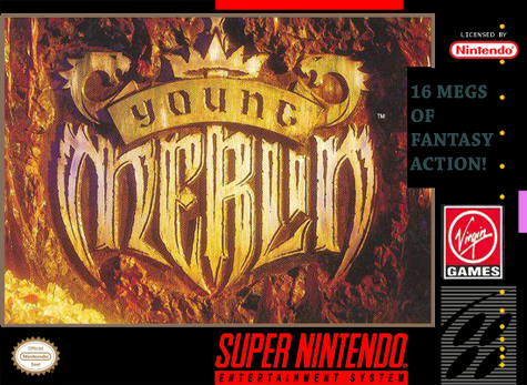 YOUNG MERLIN  - SNES (W/BOX)