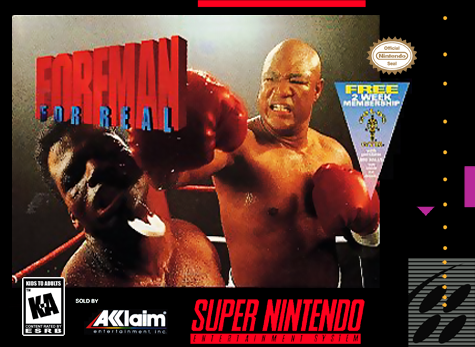 FOREMAN FOR REAL  - SNES (W/BOX & MANUAL)