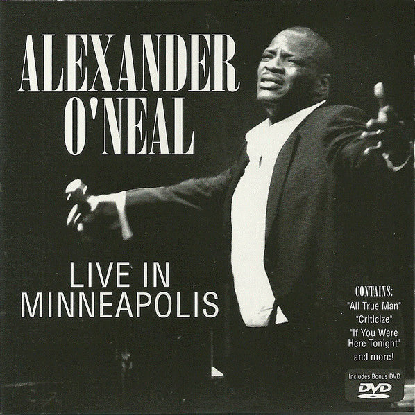 O'NEAL, ALEXANDER  - LIVE IN MINNEAPOLIS (W/DVD)