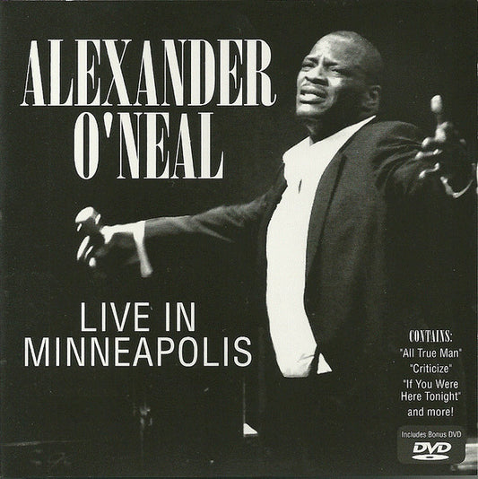 O'NEAL, ALEXANDER  - LIVE IN MINNEAPOLIS (W/DVD)