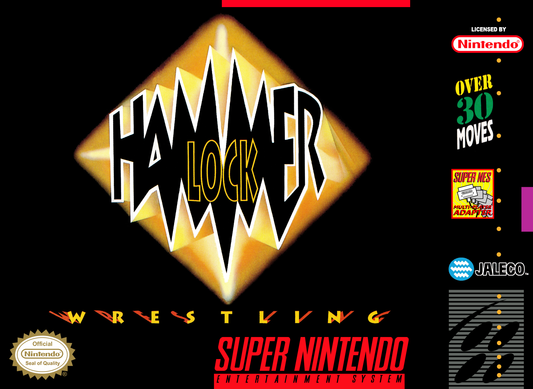 HAMMERLOCK WRESTLING  - SNES (W/BOX)