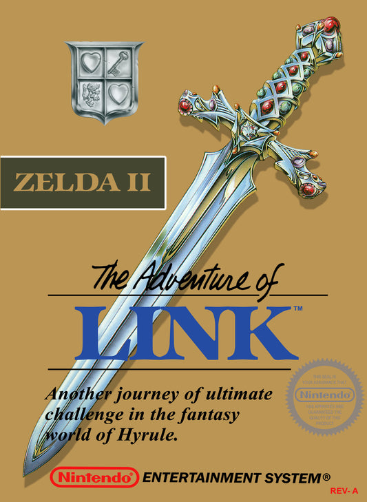 ZELDA II: THE ADVENTURE OF LINK (GREY CA  - NES