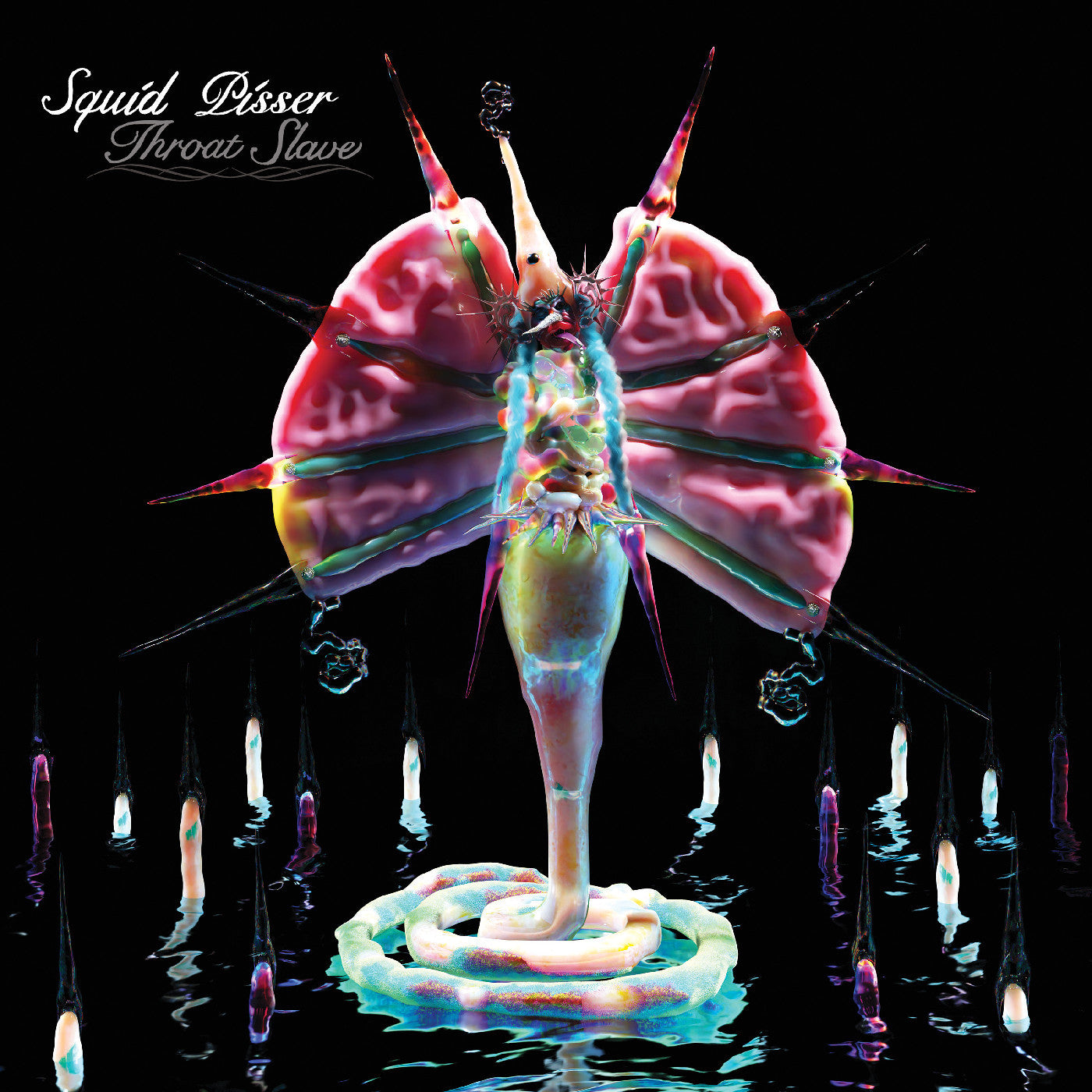 SQUID PISSER - THROAT SLAVE (IRRADIATED PINK VINYL)