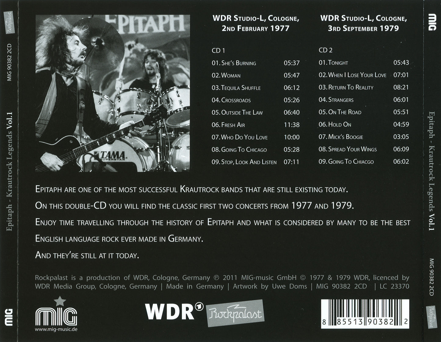 EPITAPH  - ROCKPALAST V1" KRAUTROCK LEGEND