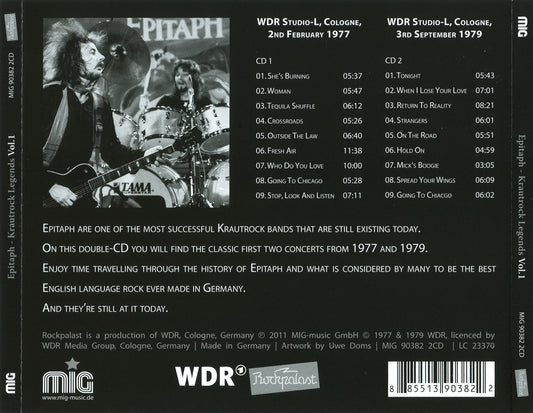 EPITAPH  - ROCKPALAST V1" KRAUTROCK LEGEND