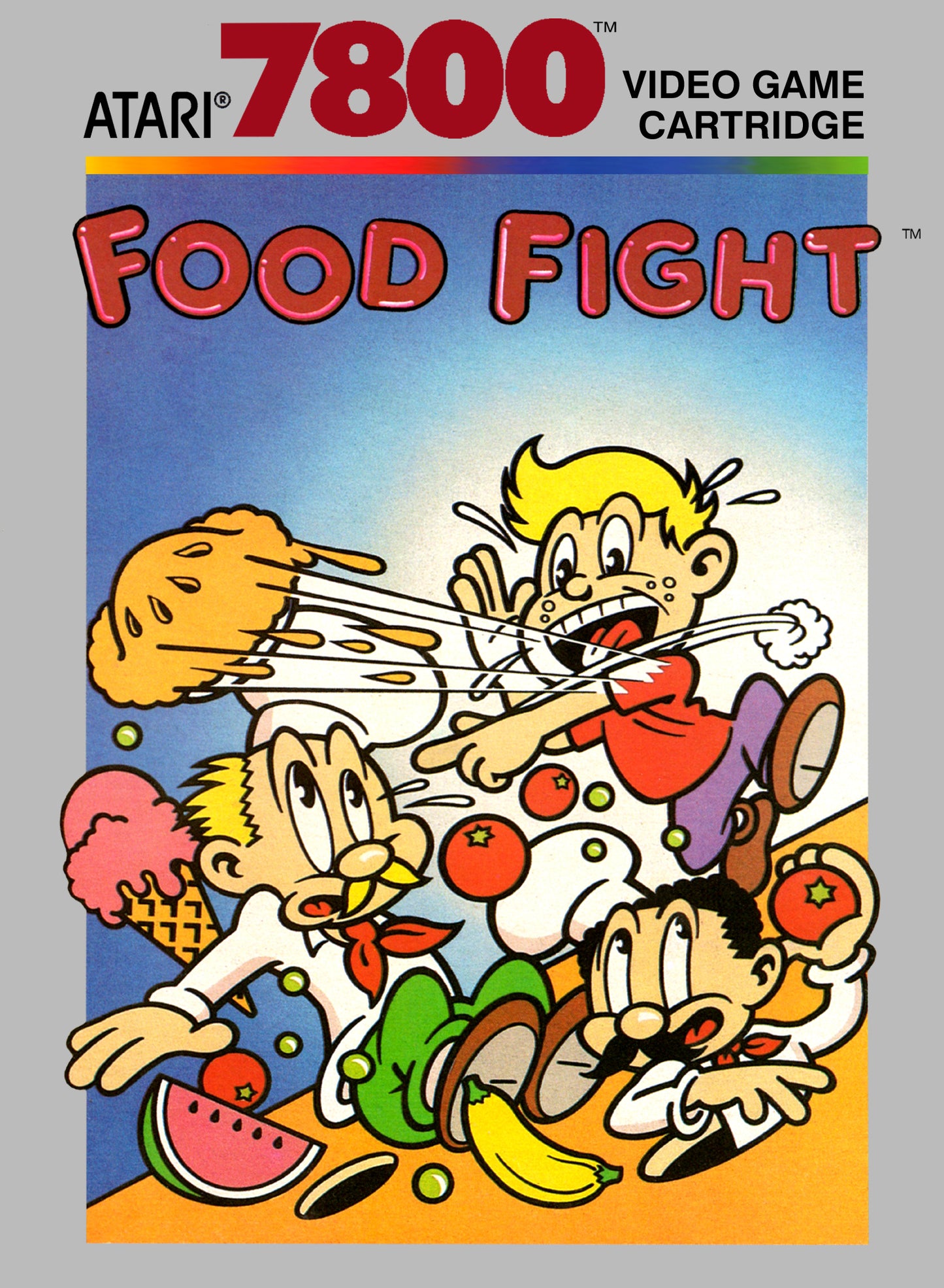 FOOD FIGHT  - ATARI7800