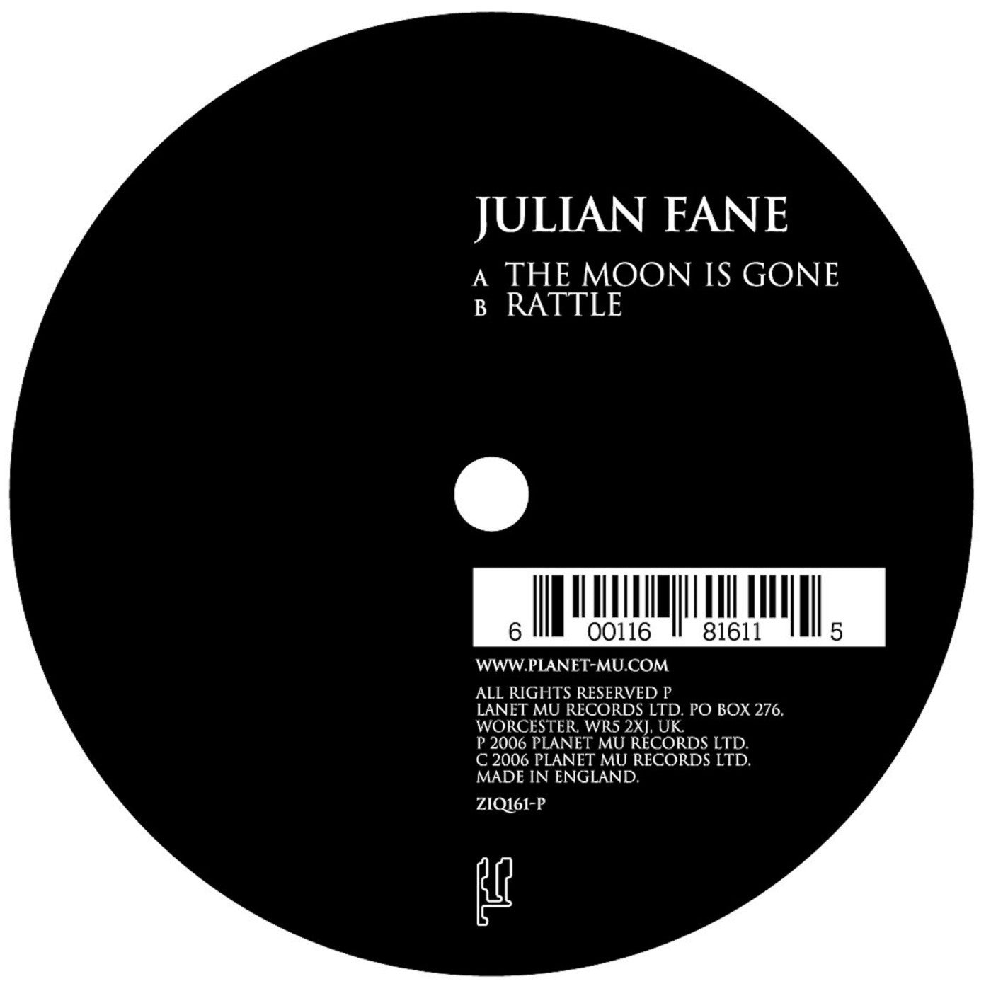 FANE, JULIAN - THE MOON IS GONE - 7"
