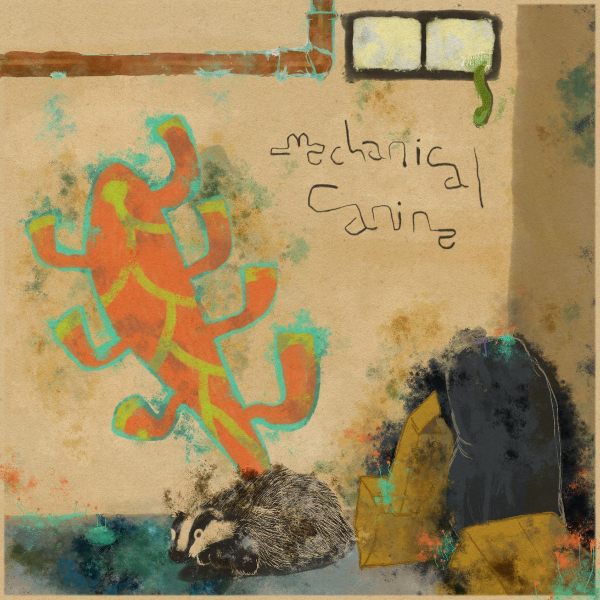 MECHANICAL CANINE - WALLS COVERED IN MILDEW (INDIE EXCLUSIVE, COKE BOTTLE CLEAR VINYL)
