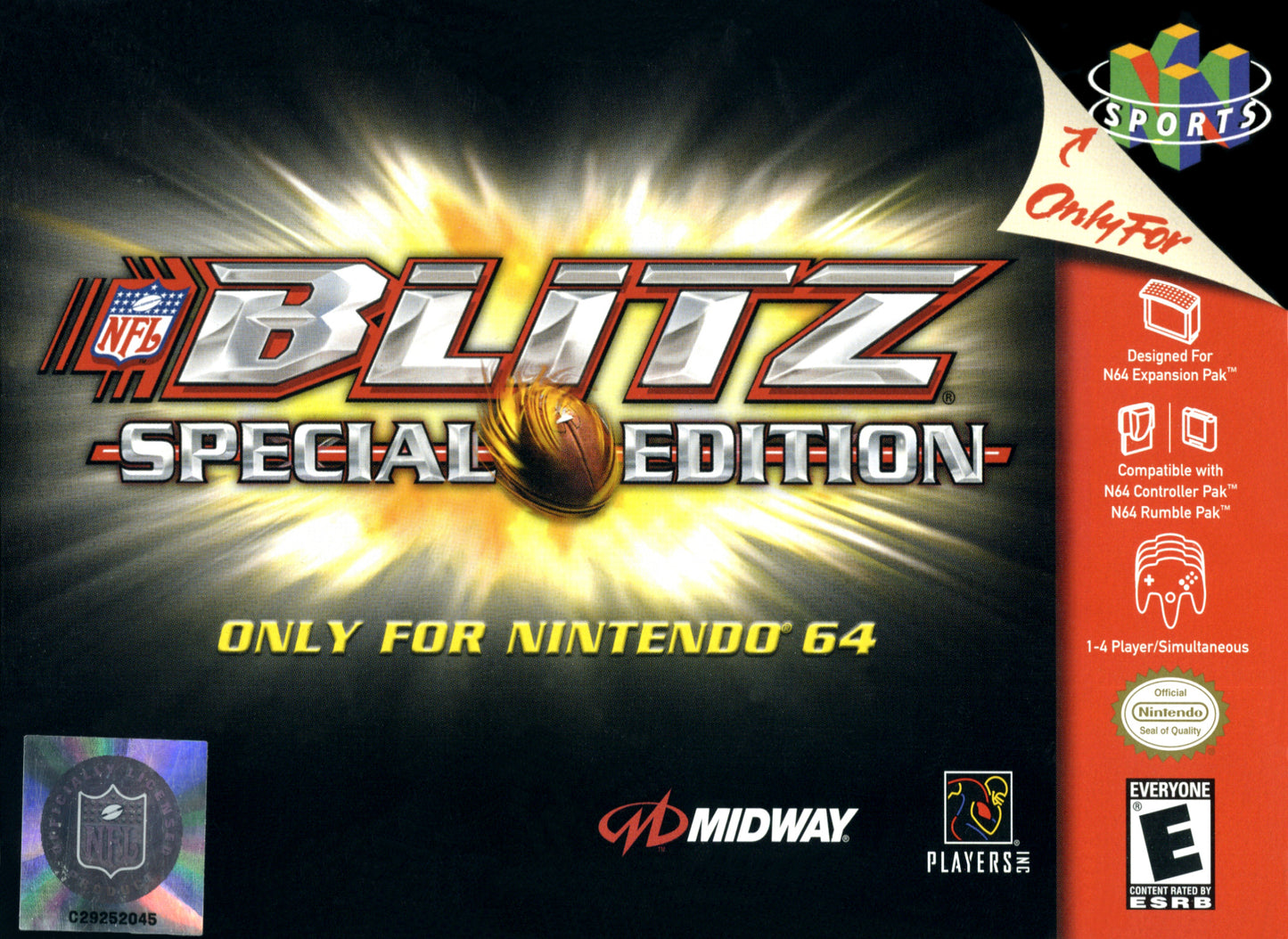 NFL BLITZ: SPECIAL EDITION  - N64