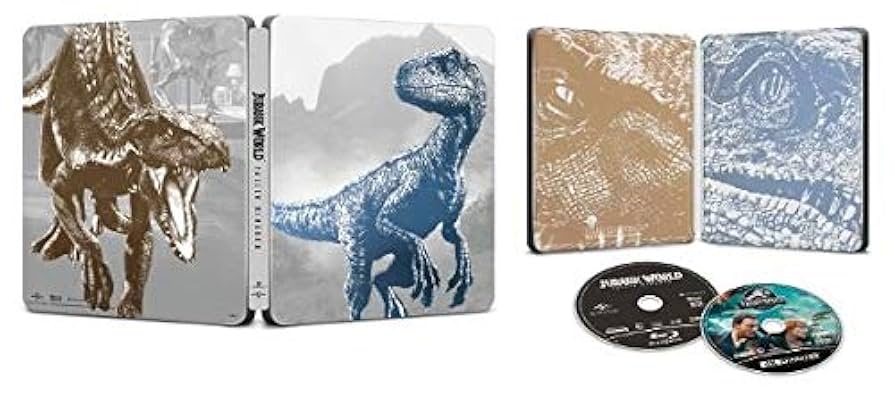 JURASSIC WORLD: FALLEN KINGDOM  - BLU-4K-INC. BLU COPY (STEELBOOK)